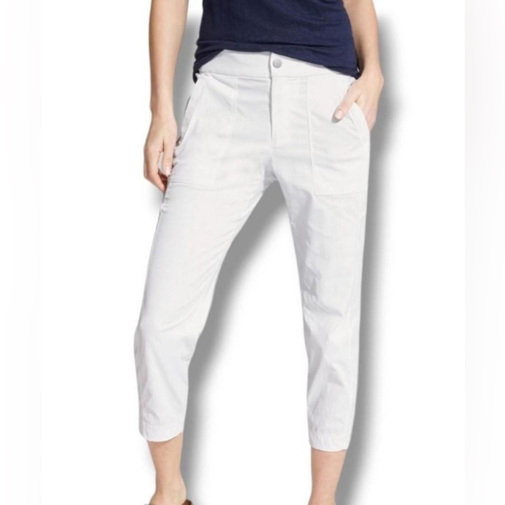 Athleta White Cropped Pants